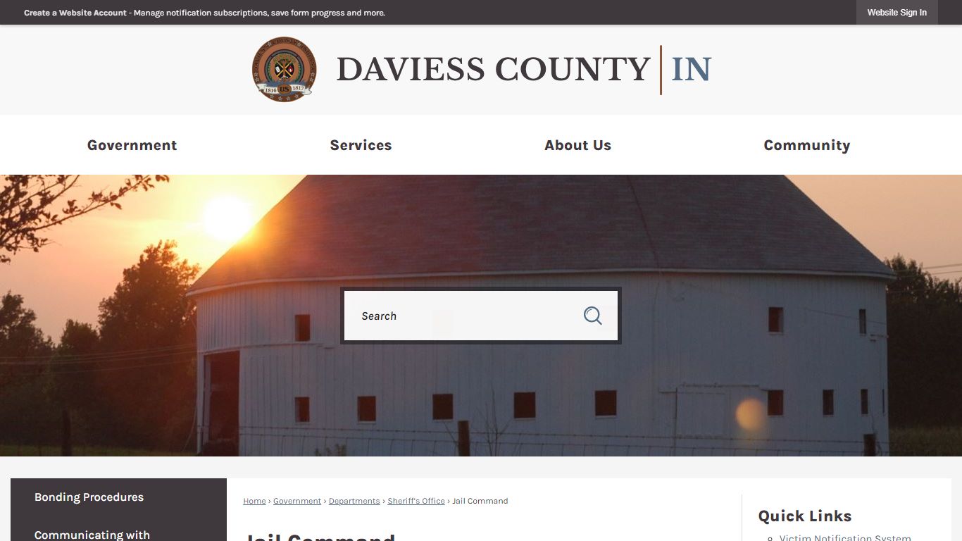 Jail Command | Daviess County, IN