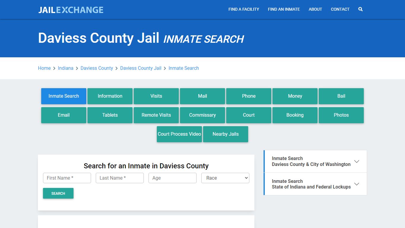 Daviess County Jail, IN Inmate Search: Roster & Mugshots